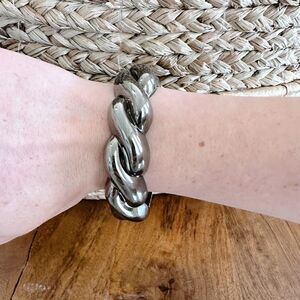 Vintage Chunky Silver Bracelet